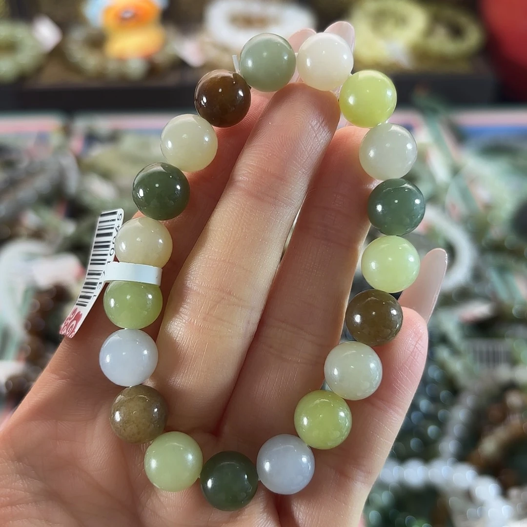 和田玉未镶嵌手链75