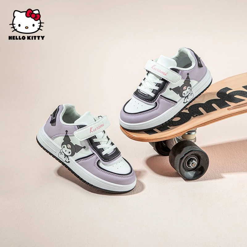 HelloKitty凯蒂猫童鞋联名库洛米时尚卡通女童鞋秋季新品儿童板鞋