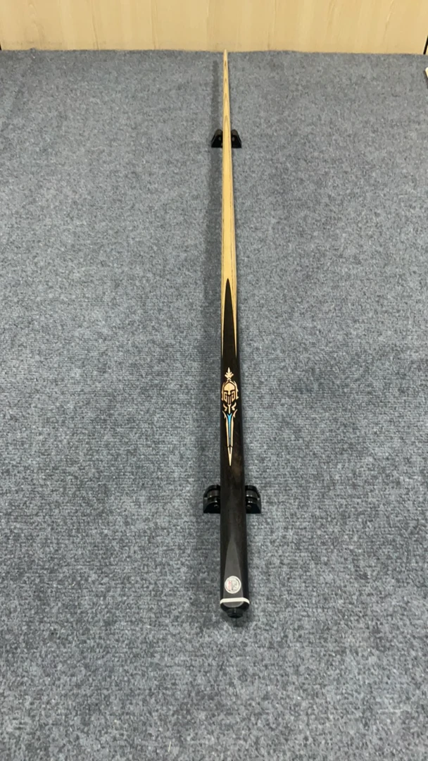 尹世工匠 勇士台球杆中式黑八斯诺克桌球杆小头通杆手工实木杆