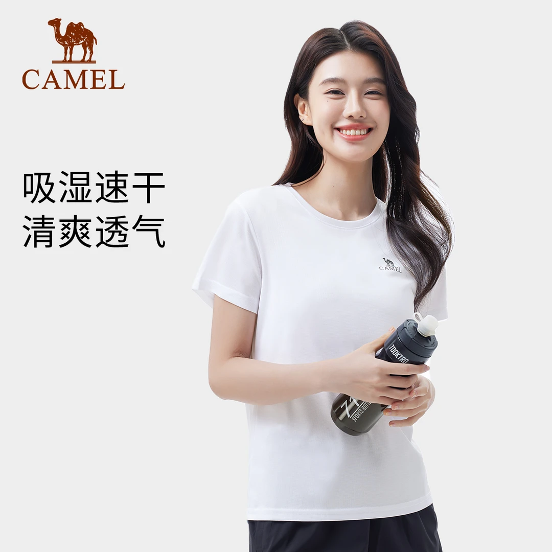 【骆驼】户外速干T恤男女短袖夏季透气凉感7A12224458/7A22224459