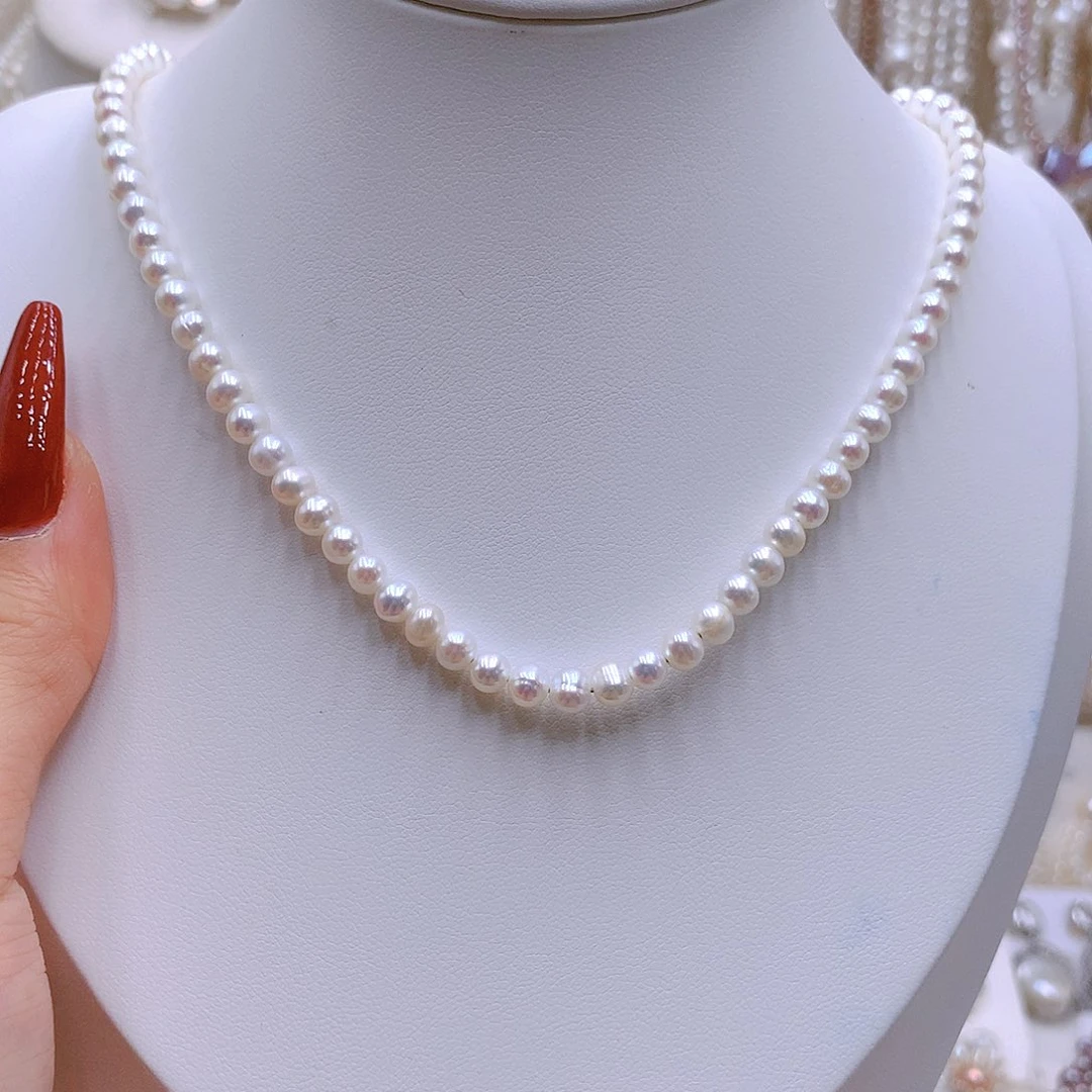 银S925镶嵌耳饰淡水珍珠