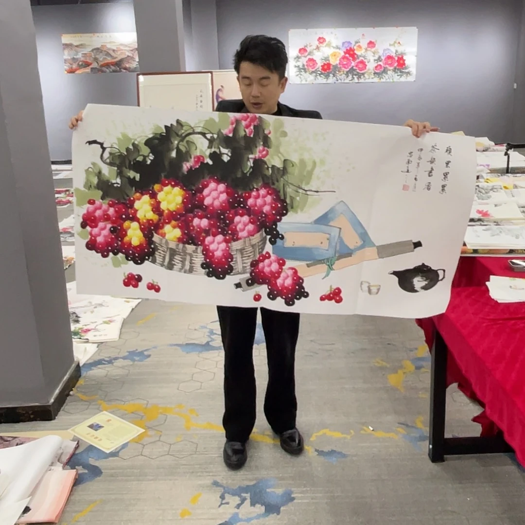 带灯款名人名作手工制作2