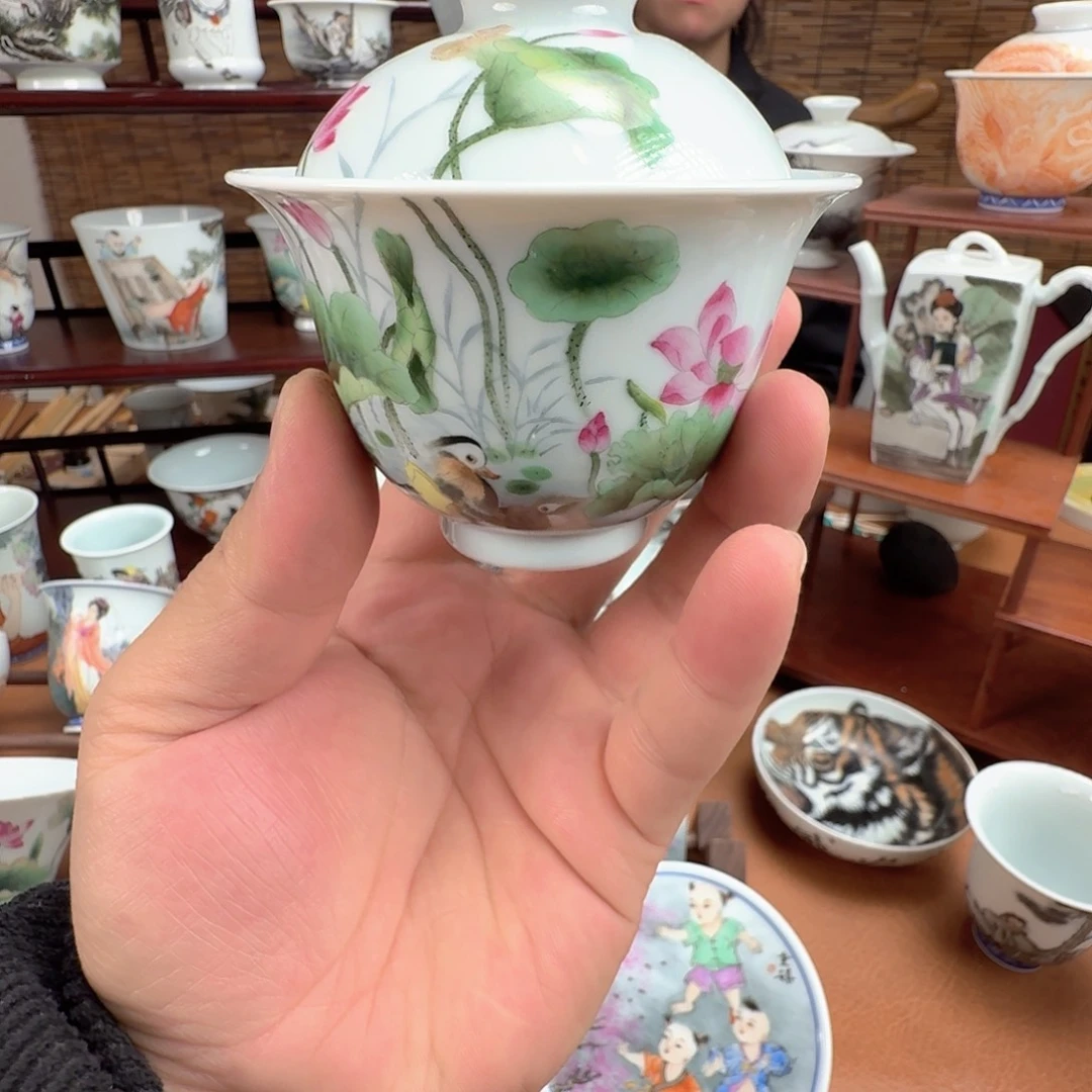 瓷摆件景德镇陶瓷手绘