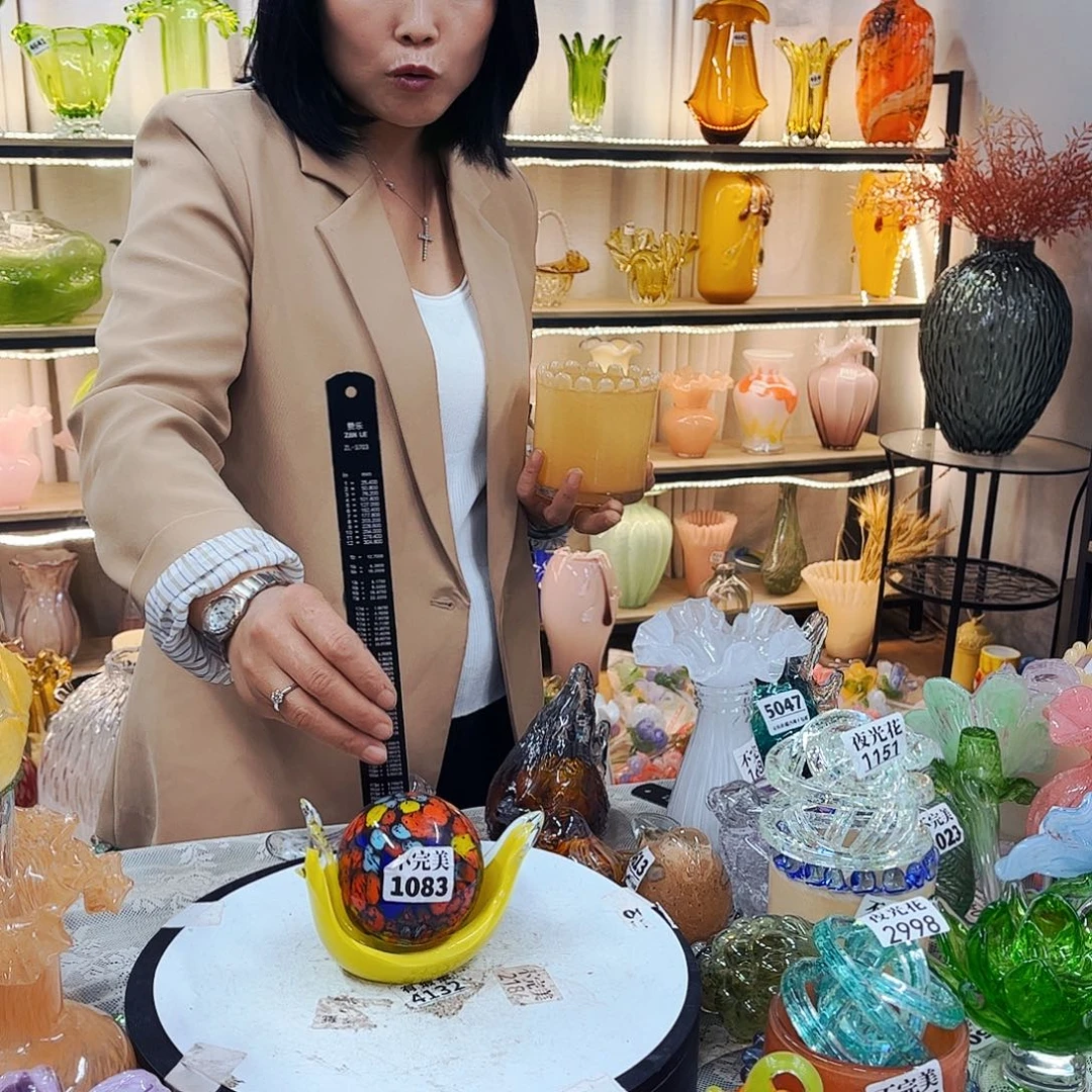 蜗牛1083 家悦美居琉璃摆件不完美