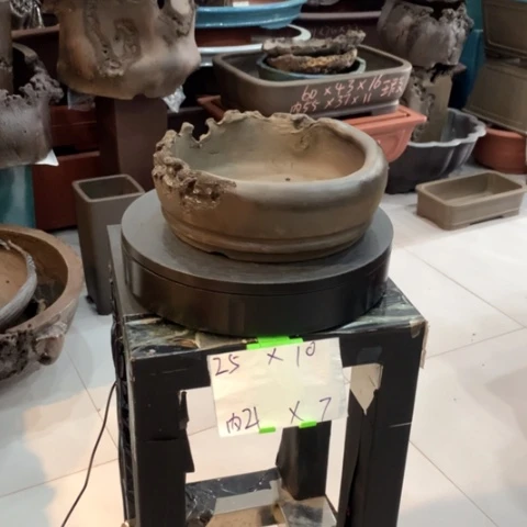 紫砂花盆手工的异型盆