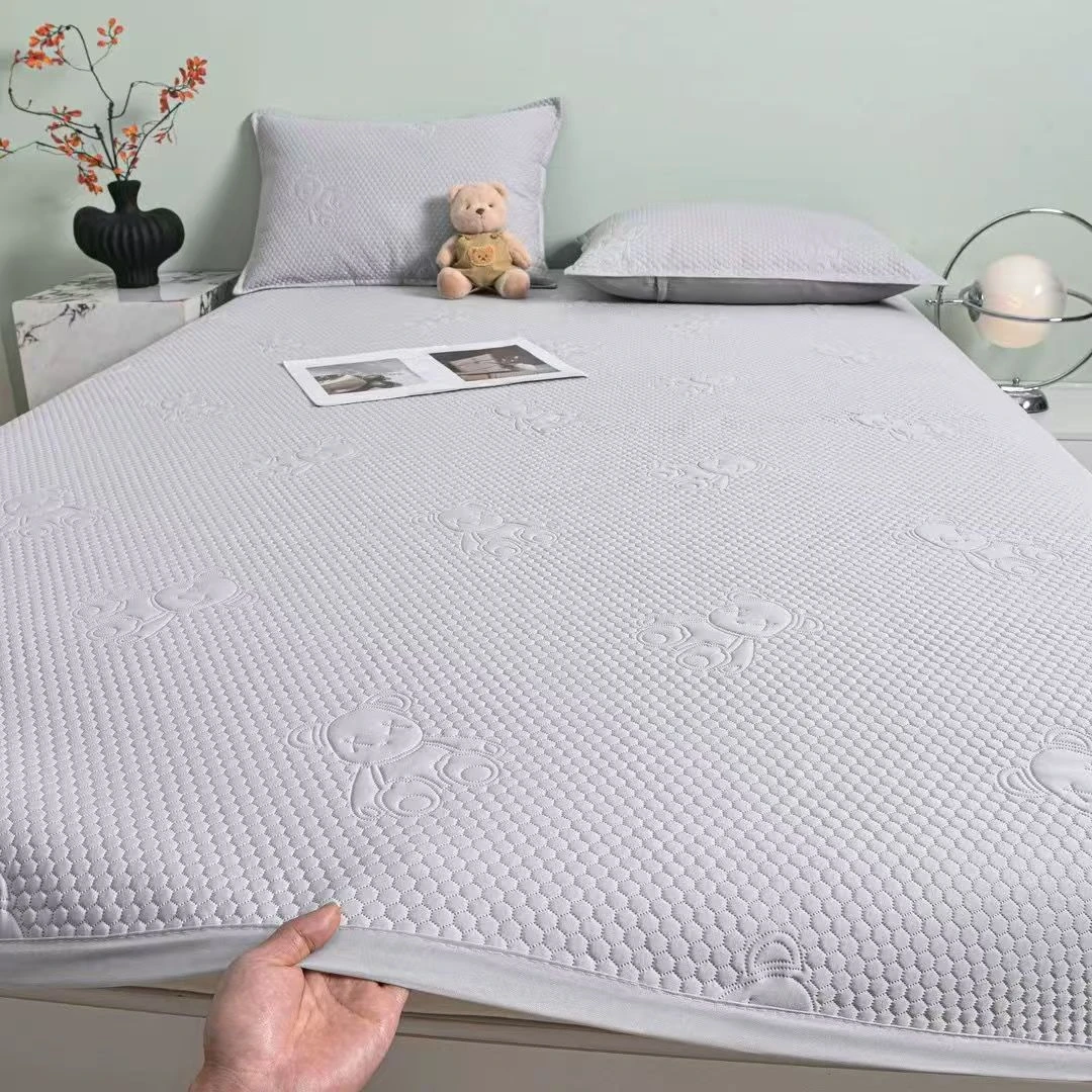 25夏季新款冰豆豆小冰熊凉感软凉席可折叠机洗凉席冰丝席合格品