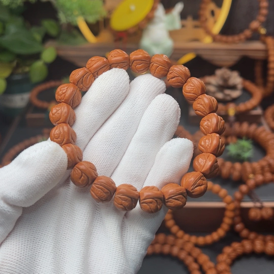 吊坠桃核1.2玉龙脊手串