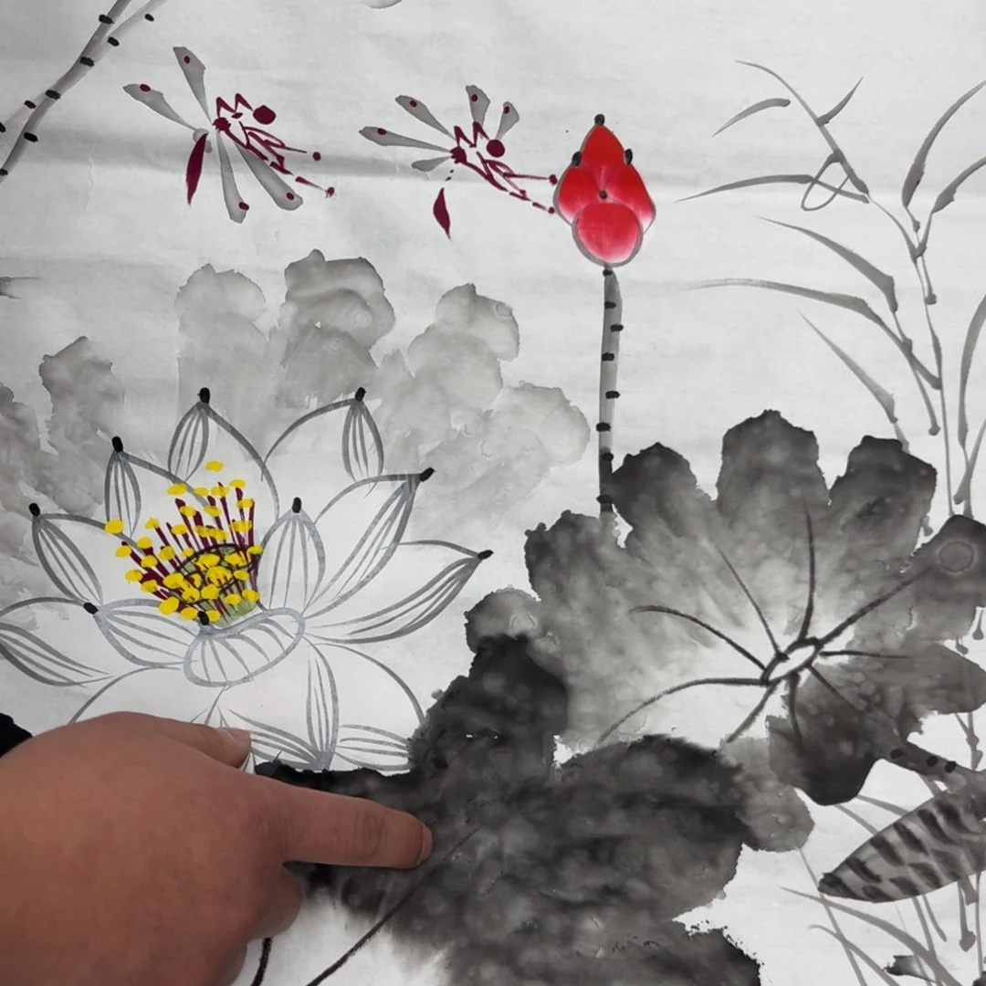 国画宣纸纯手绘字画