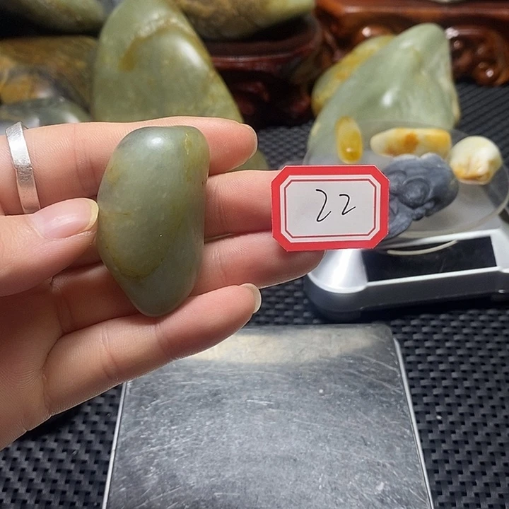 和田玉未镶嵌挂件22