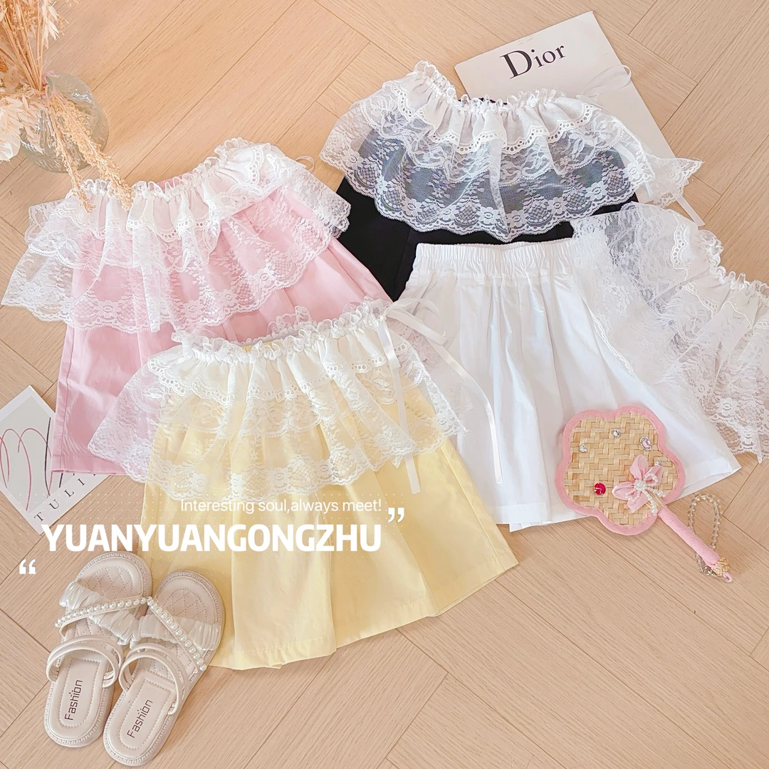 媛媛公主媛2025夏季女童百搭时尚清凉短裤15229A126