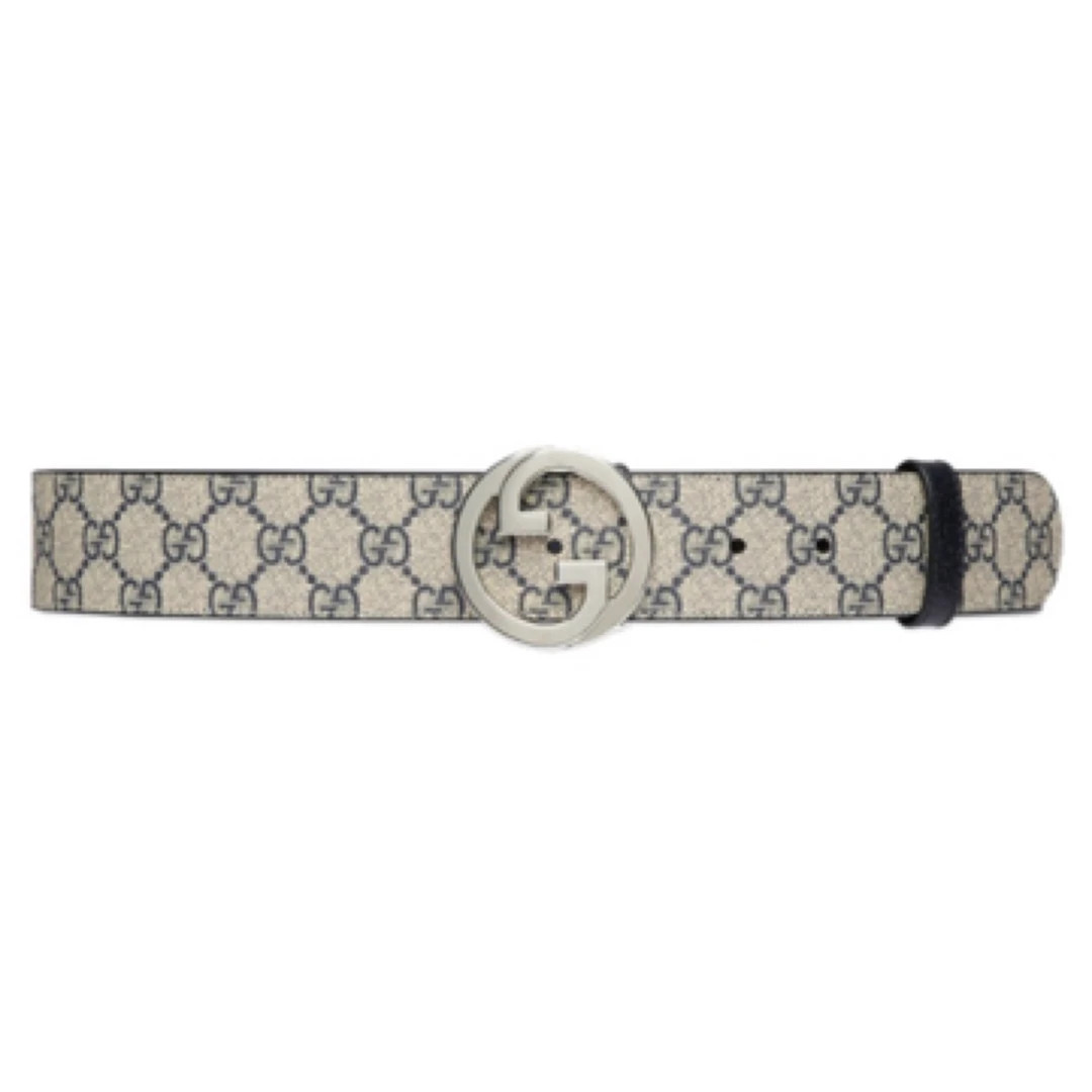 全新未使用 GUCCI/古驰 圆形互扣式双G搭扣 板扣 /100*40/A02275