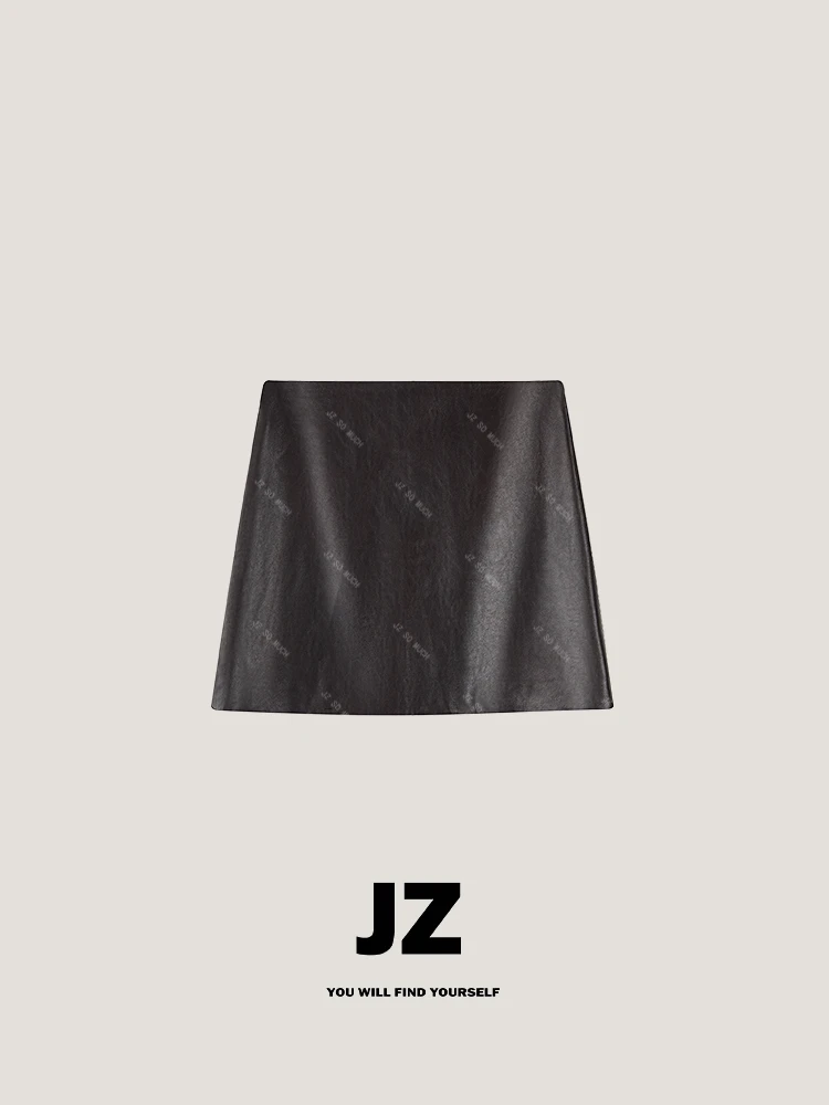 金子/JZ SO MUCH【“H”裤裙】乌木棕优质环保蛋白皮毛衣搭子直筒裤裙