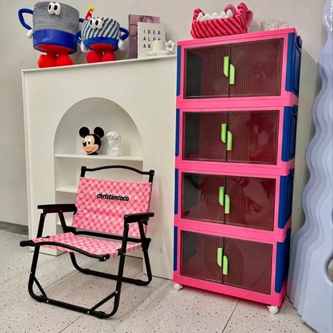 【品质高货】家用双开床头柜收纳箱多层收纳储物柜