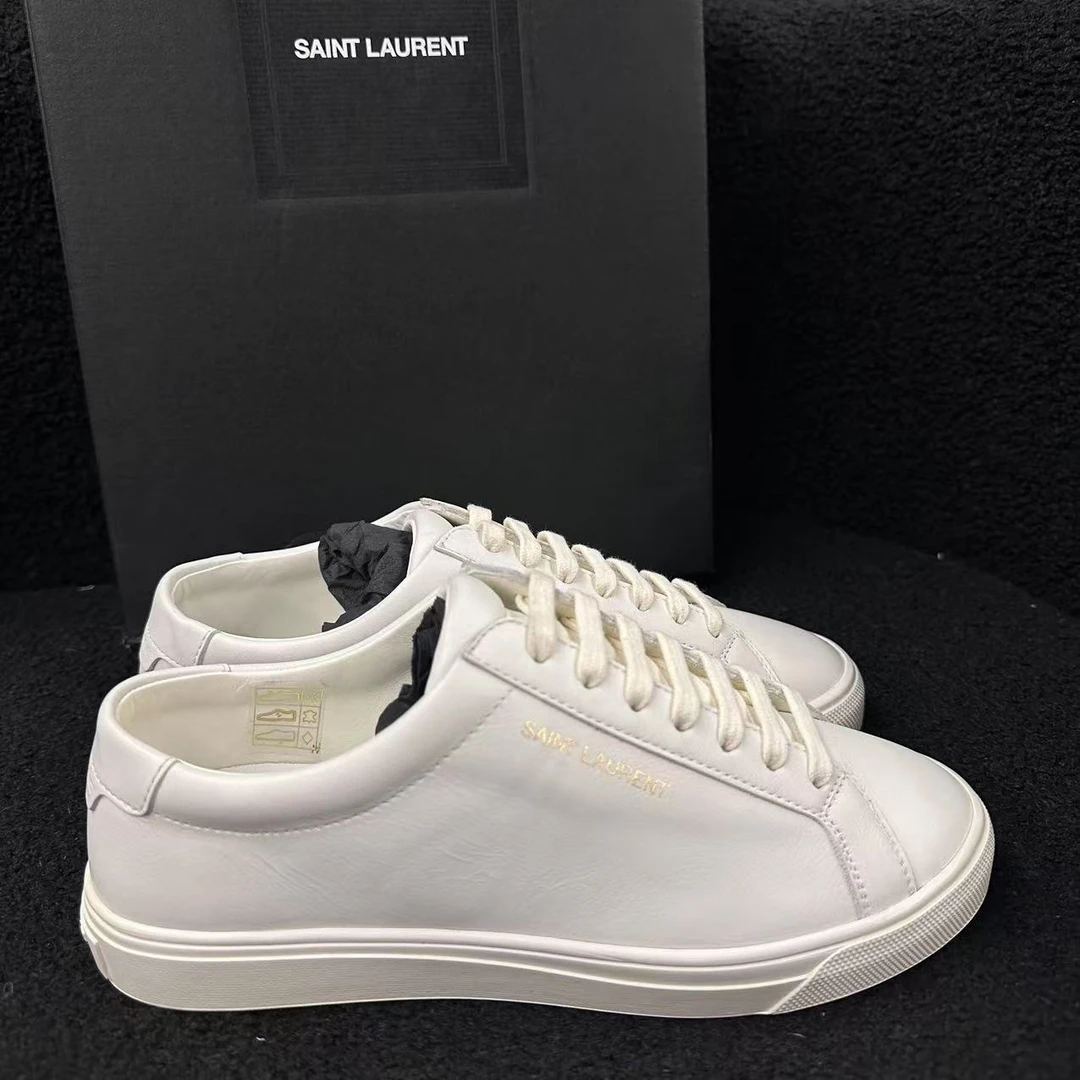 全新未使用 YSL/圣罗兰 ANDY休闲小白鞋/35码