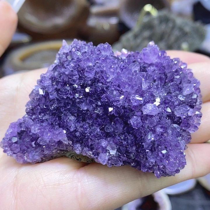未镶嵌珠宝半成品水晶紫晶小山