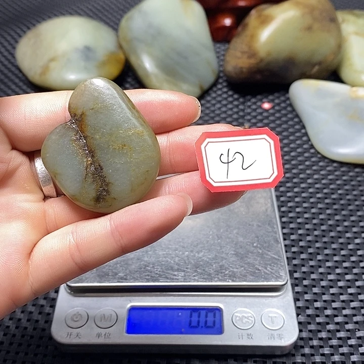 和田玉未镶嵌挂件42