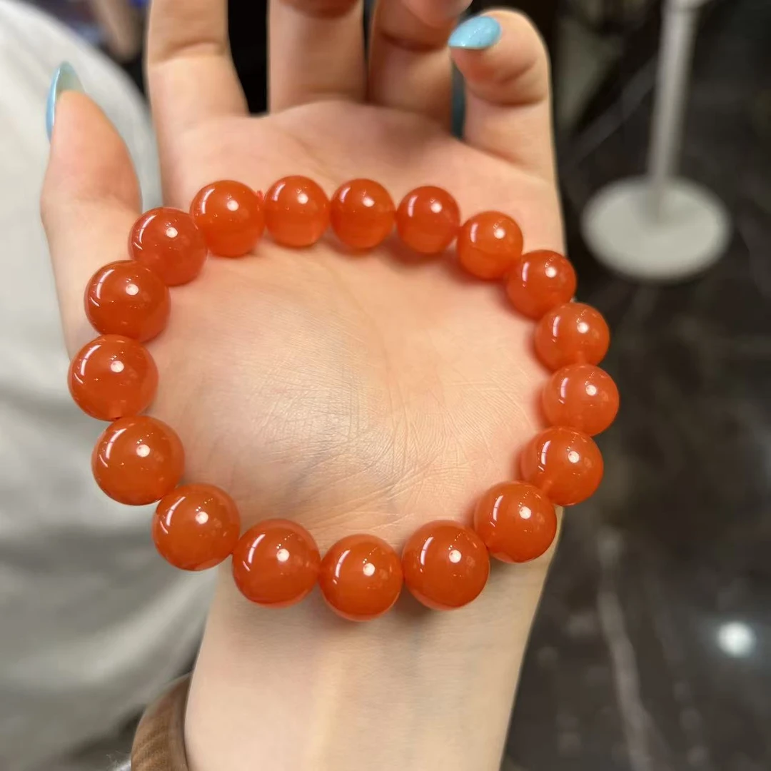 【小宝珠宝】20 T101892-南红手串-多样性发一件-12mm