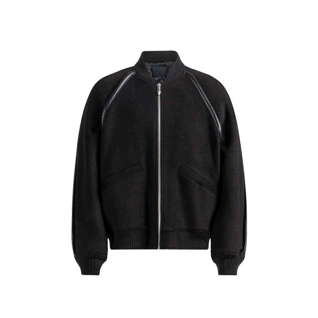 【黑水系列】CHINISM赤尘 重磅羊毛呢绒毛呢CXQA45B3084