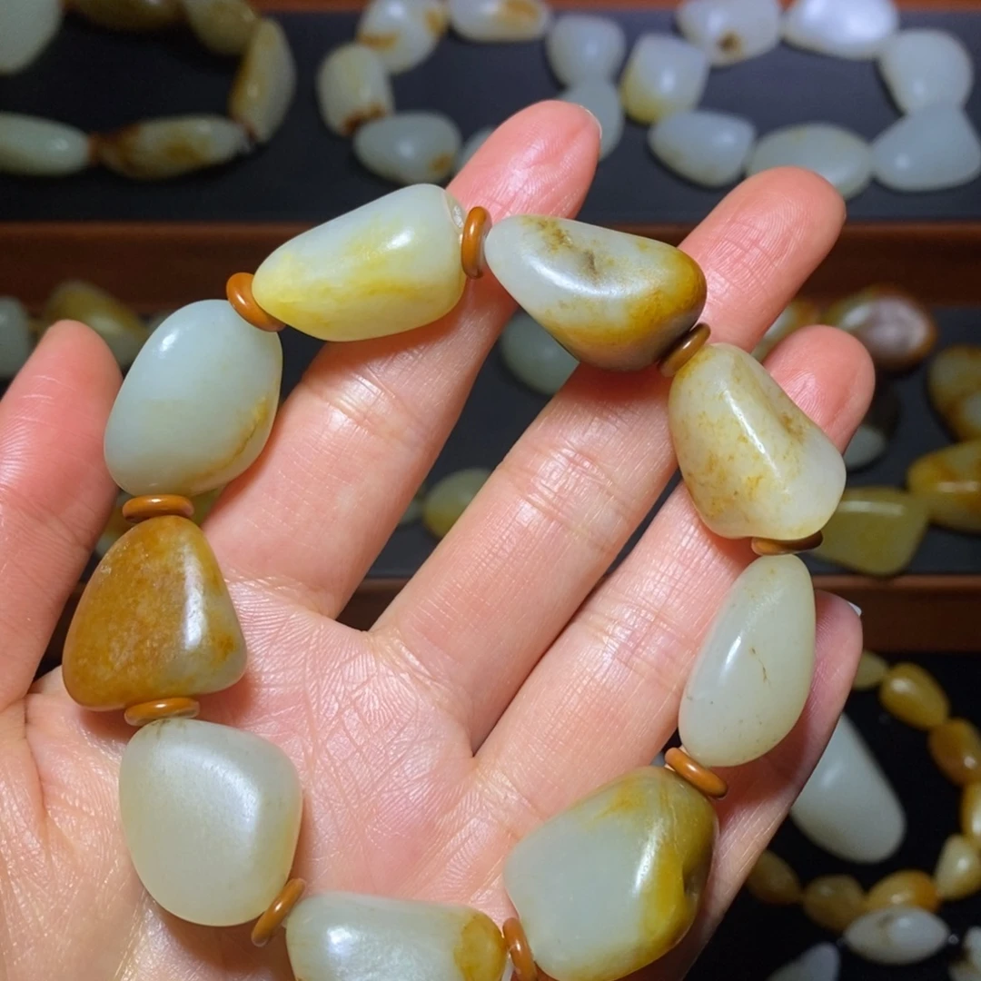 和田玉未镶嵌手链