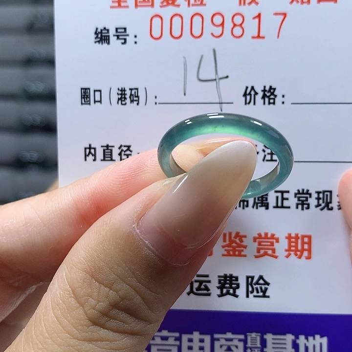 未镶嵌戒圈翡翠9817