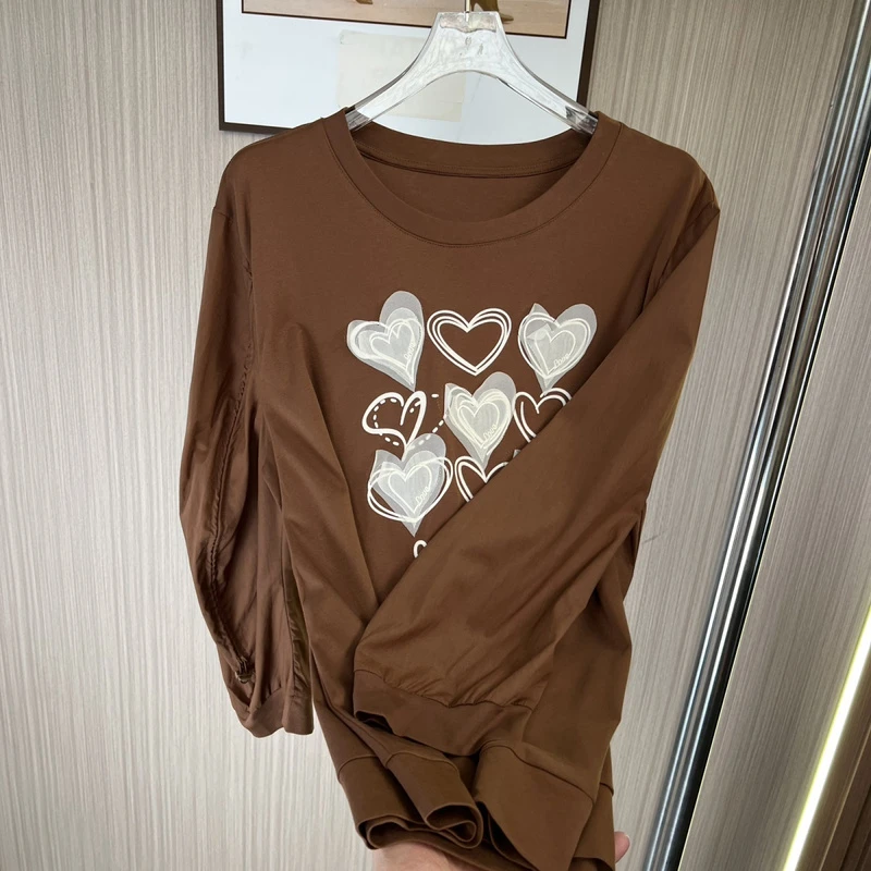 9065撤柜az女装新款秋装长袖T恤秋冬春秋宽松韩版学生上衣ins打底