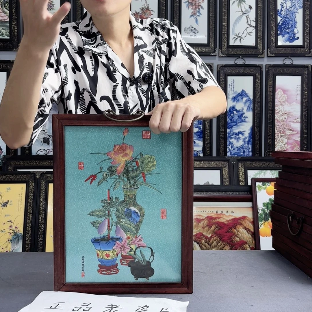 摆件景德镇陶瓷瓷板画