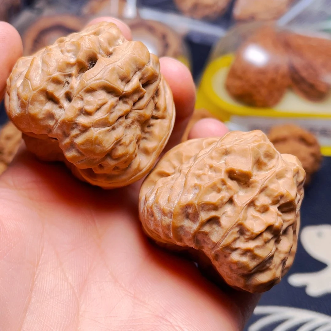 吊坠文玩核桃蛤蟆一对