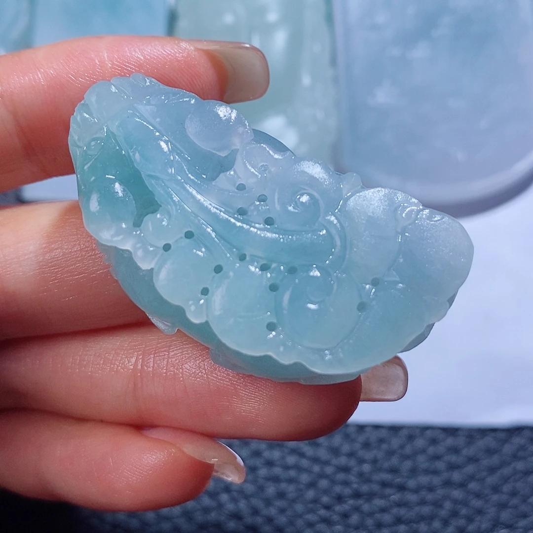 定制翡翠未镶嵌付款后联系客服确认抛光