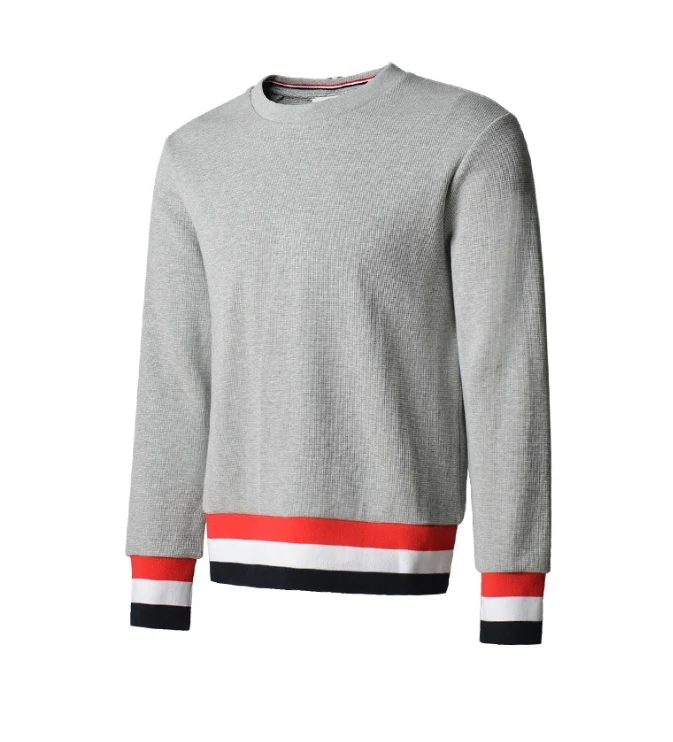 男女同款华夫格圆领套头卫衣 B0220