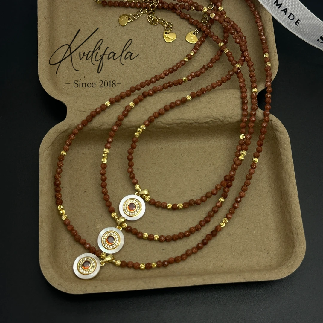 钛钢项链 锁骨链【金莎】百搭叠戴吊坠项链女复古轻奢小众高级感