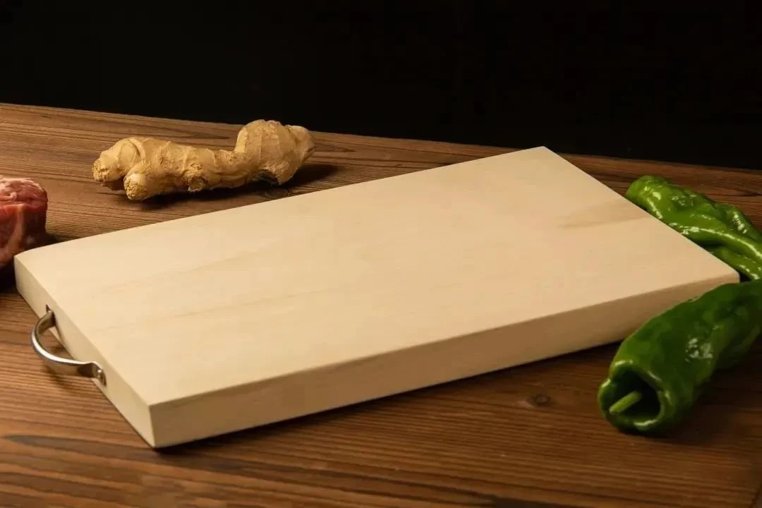 正宗银杏木整块无拼接方形加厚菜板、家用厨房用、防霉抗菌防裂