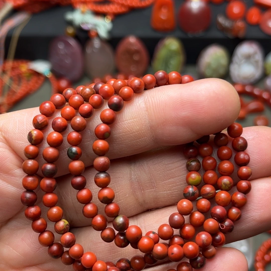 南红玛瑙未镶嵌颈饰