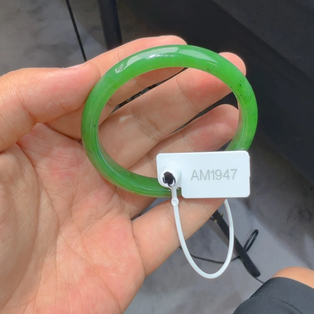 和田玉（碧玉）手镯未镶嵌56