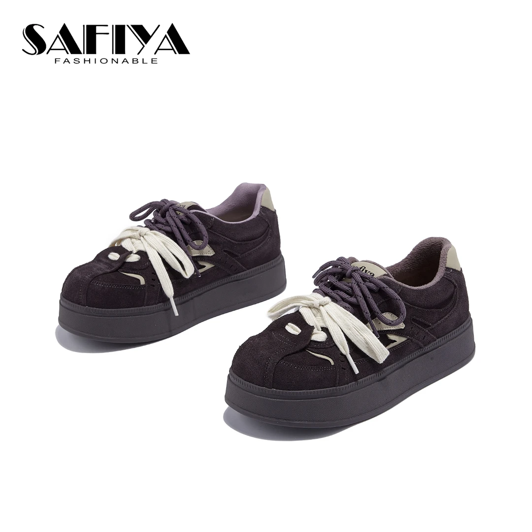 索菲娅Safiya2025冬季新款舒适时尚百搭保暖休闲女鞋SFD4112D30