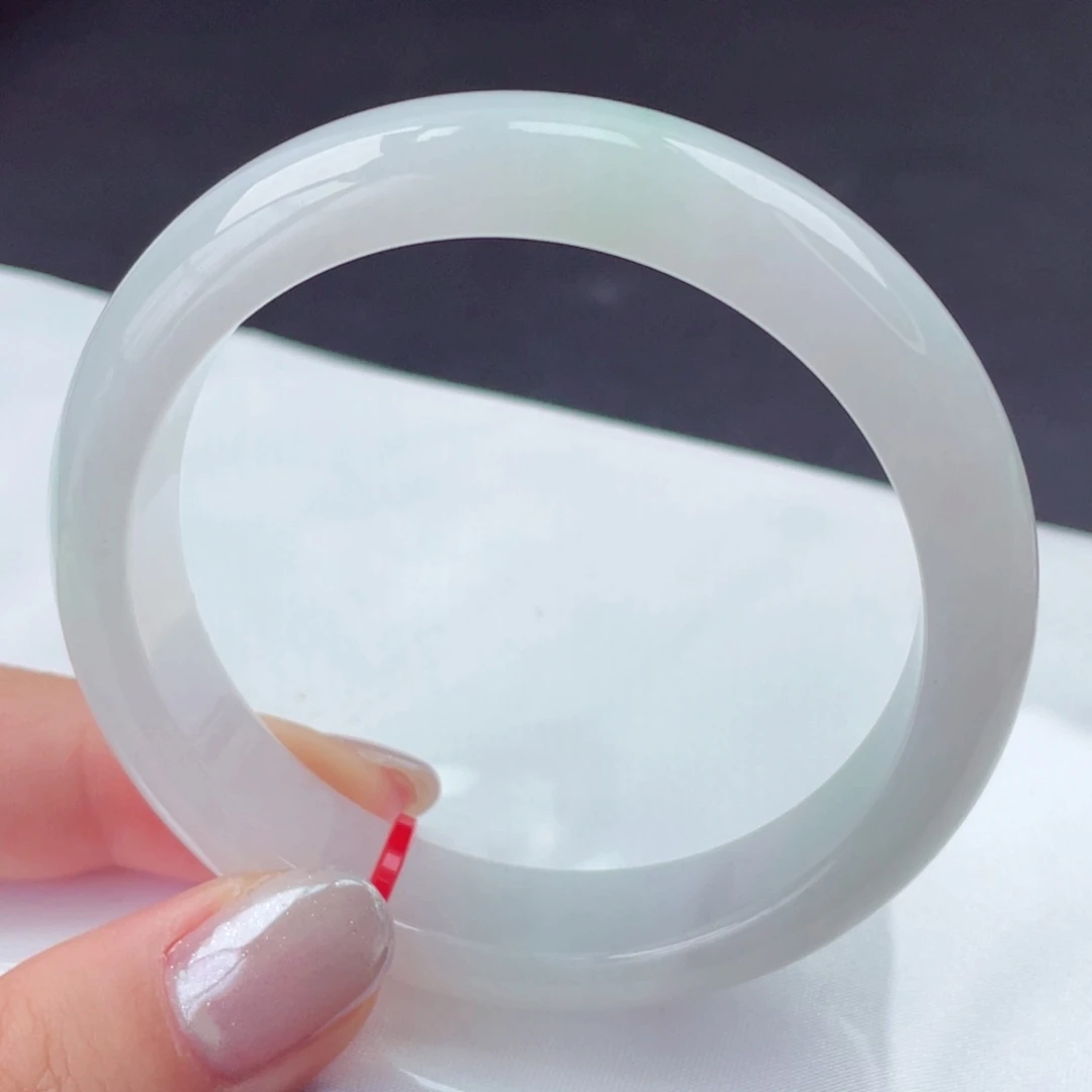 翡翠未镶嵌手镯55圈口