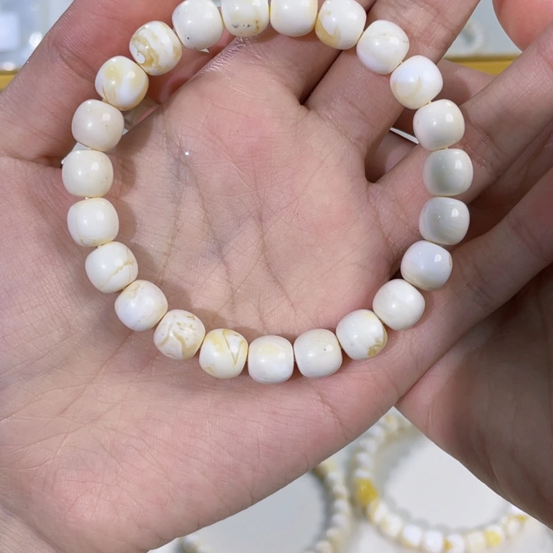 七***，琥珀未镶嵌手链XC-9mm