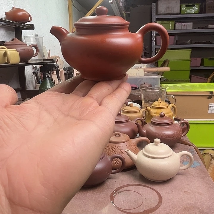 紫砂茶壶原矿朱泥140cc大亨多汁紫砂壶