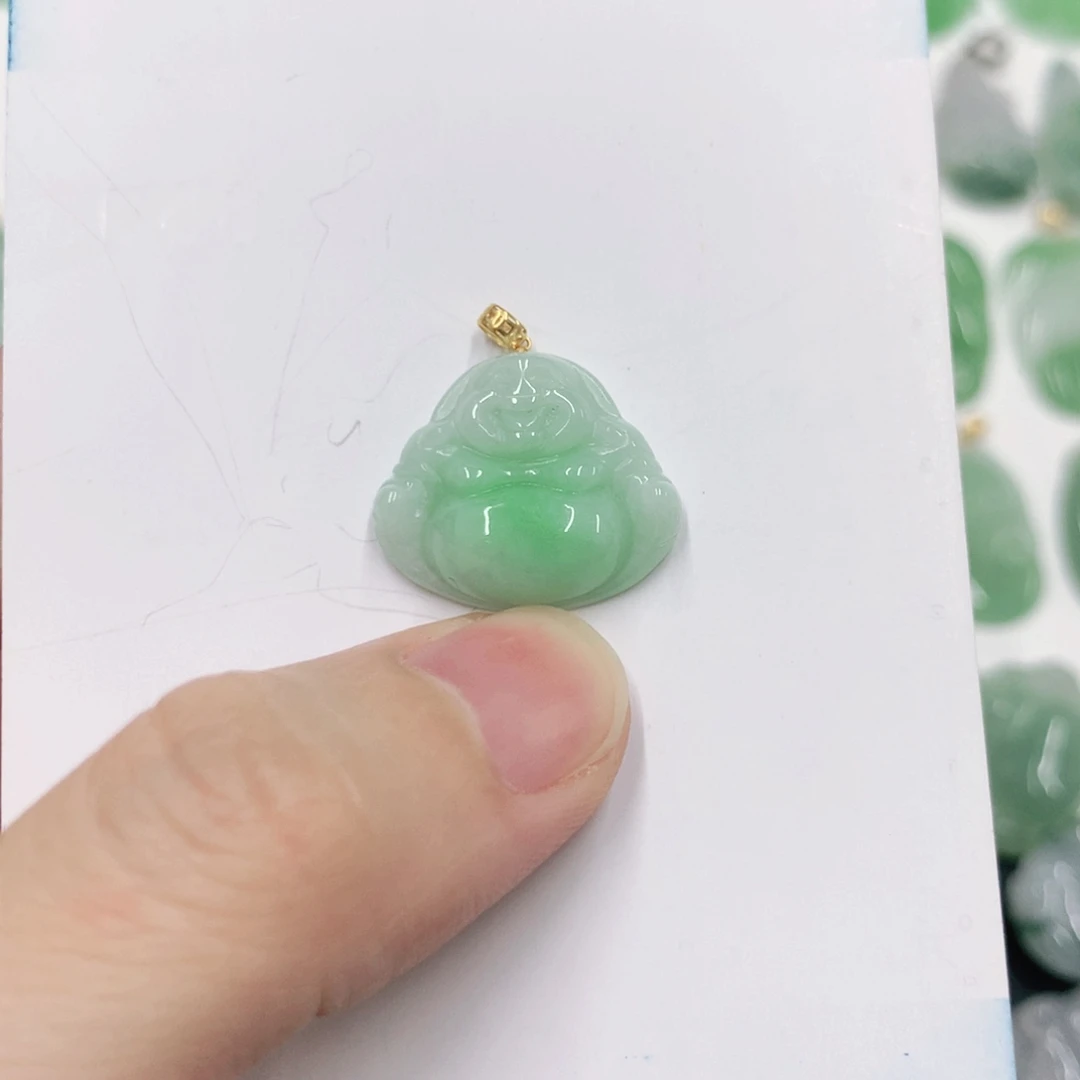 翡翠颈饰18K金镶嵌12121221212