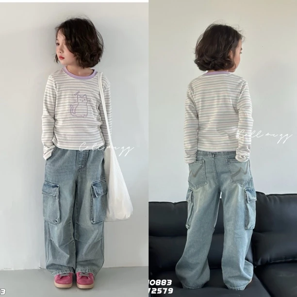 女童春秋款辣妹款短款长袖体恤10883 百搭修身显瘦上衣女宝洋气潮