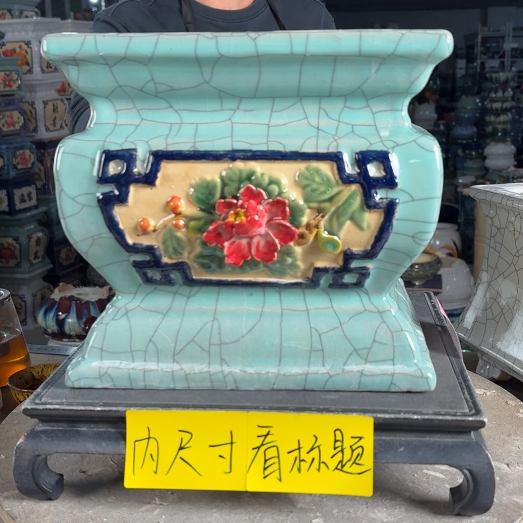 一风堂石湾花盆 面宽25高23