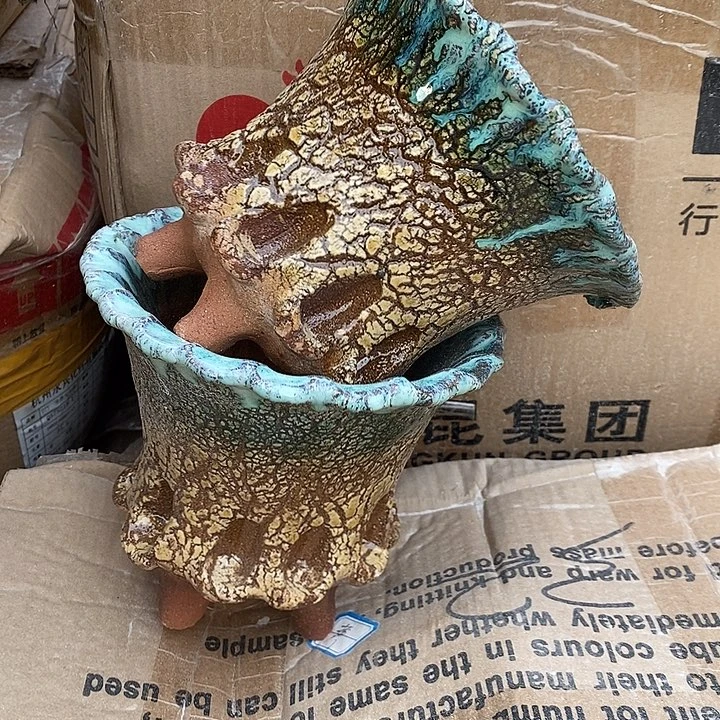 宜兴粗陶紫砂花盆2