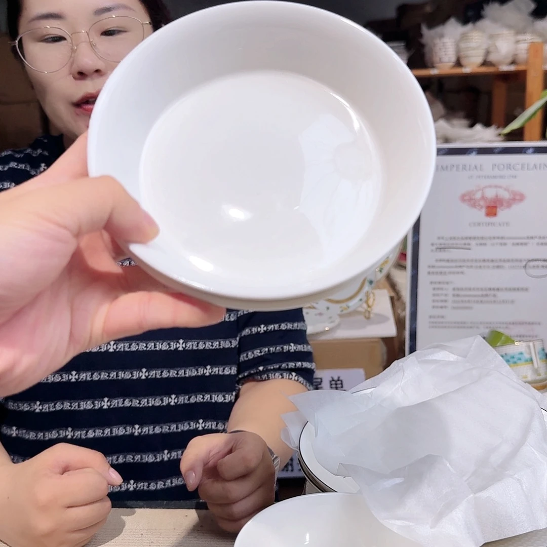 骨瓷骨瓷6英寸味碟15cm六个实用外贸骨瓷