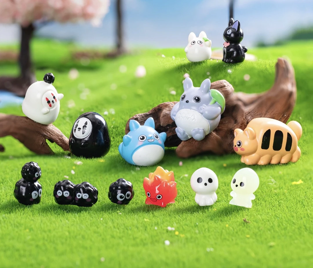 【13种】龙猫可爱小精灵diy饰品配件树脂公仔创意立体手工