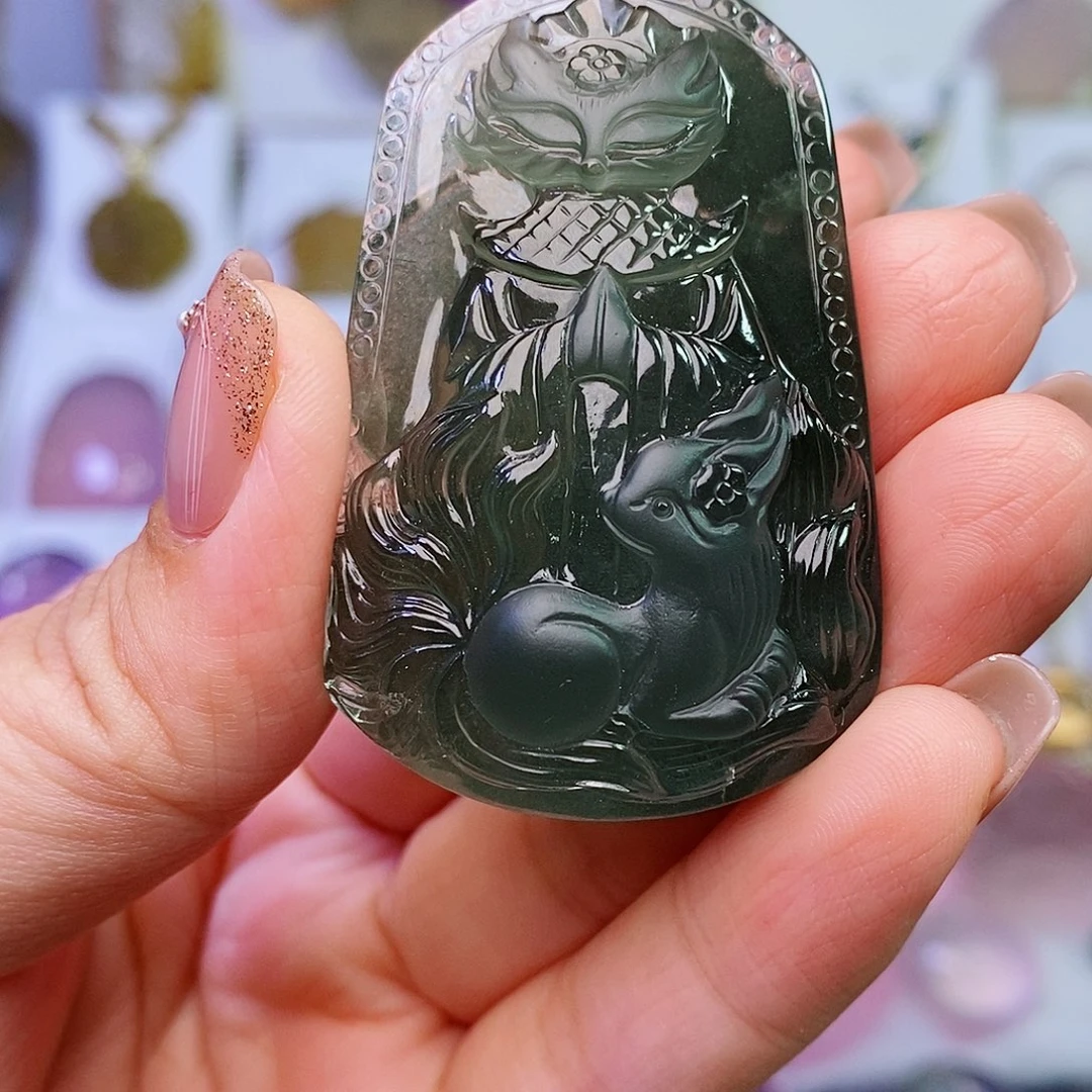 未镶嵌水晶吊坠(赠链)