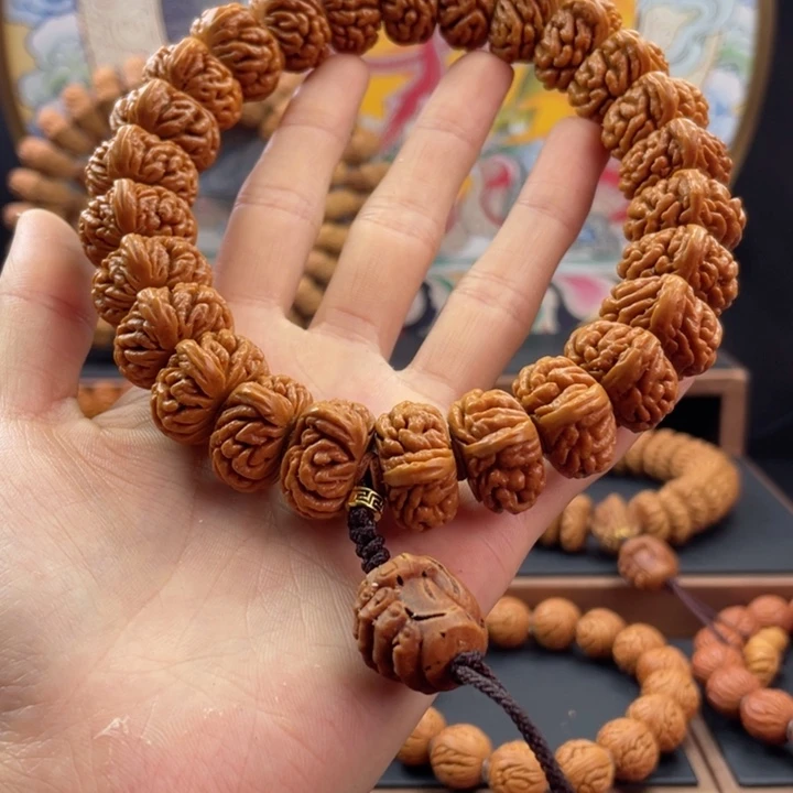 桃核手串琦*龙纹桃核矮刺