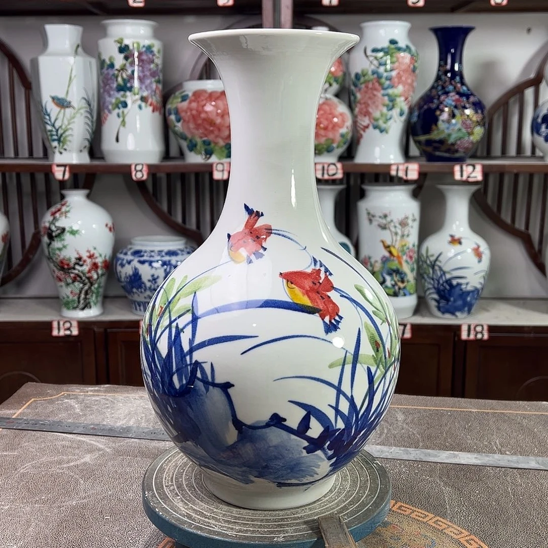 摆件陶景德镇陶瓷赏玉