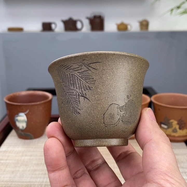 紫砂茶杯宜兴紫砂紫砂杯