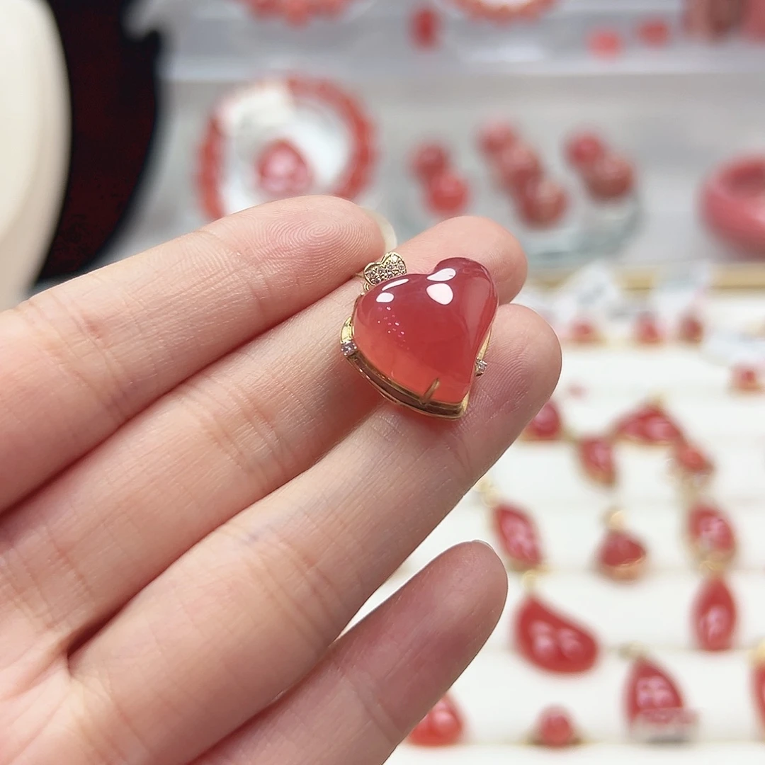 菱锰矿（红纹石）未镶嵌手串