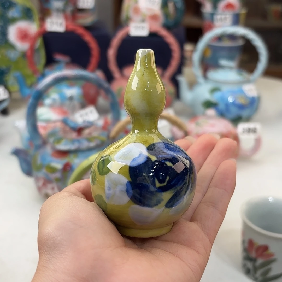 景德镇手绘高温釉下彩陶瓷茶具