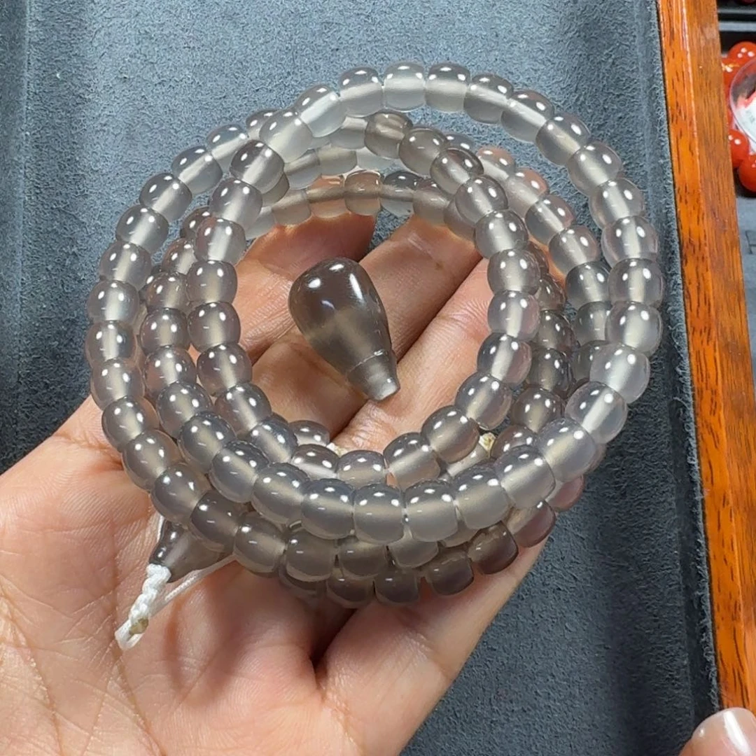 数***里玛瑙/玉髓未镶嵌108多圈